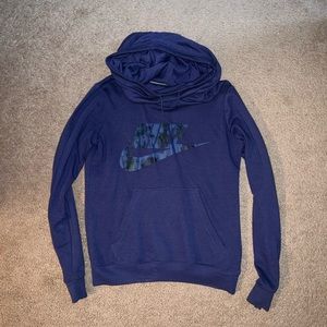 purple nike cowl neck